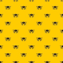Crab seafood pattern seamless vector repeat geometric yellow for any design