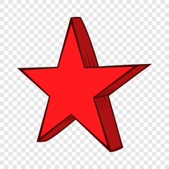 Star Icon in hand drawn style isolated on background for any web design 