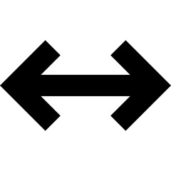 resize arrow on isolated background