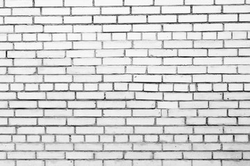 Texture, brick, wall, it can be used as a background . Brick texture with scratches and cracks