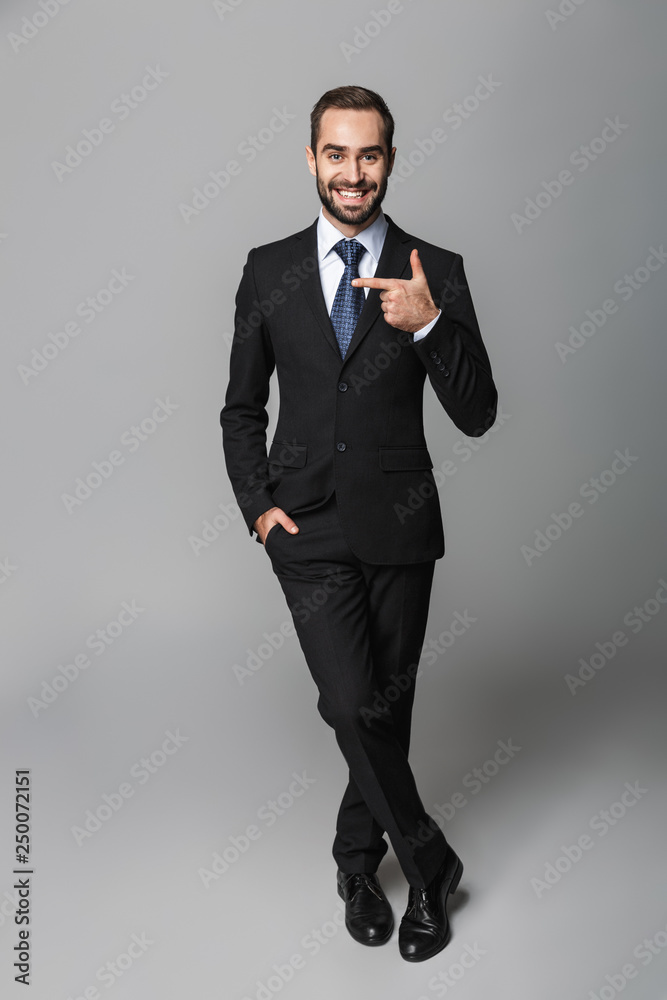 Wall mural portrait of a confident handsome businessman