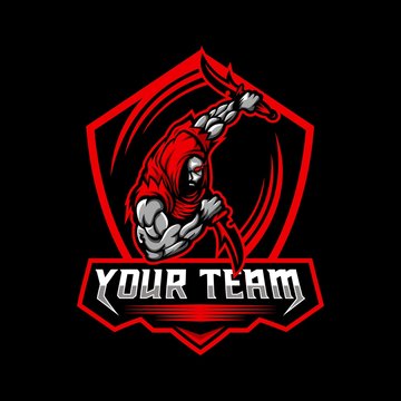 dagger man e sports team amazing design for your company or brand