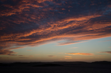 Fototapeta na wymiar Sunset in Sweden
