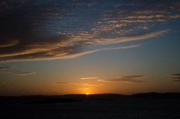 Fototapeta premium Sunset in Sweden