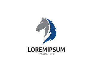 horse head logo elegant