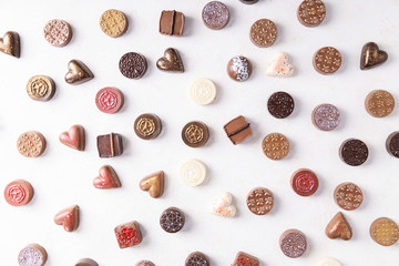 Chocolate valentines candies