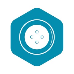 Button for clothing icon. Simple illustration of button for clothing vector icon for web