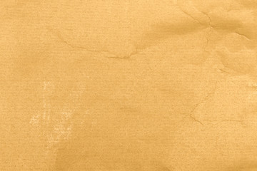 Old golden kraft paper texture or background