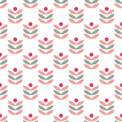 Seamless pattern, abstract berries 