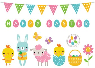 Easter cartoon characters