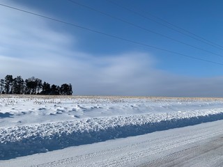 Country Road snow 