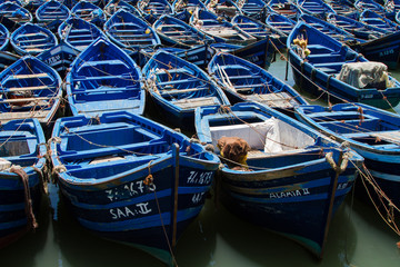 Blue boats