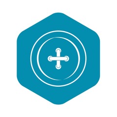 Obraz premium Sewing button icon. Simple illustration of sewing button vector icon for web
