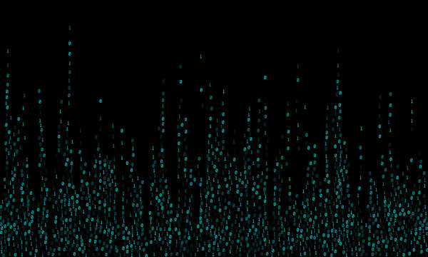 Binary code cyber monday sale background.