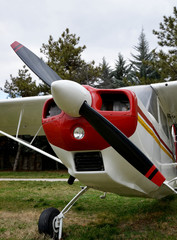 old airplane and glider