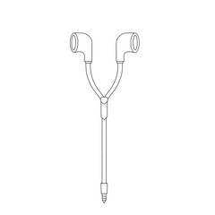 Illustrations cute headphones.