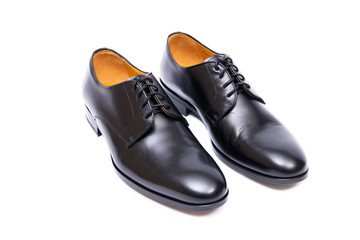 Black shoes isolated on white background