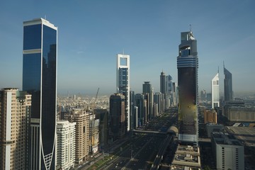 Fototapeta na wymiar Dubai city skyline, UAE
