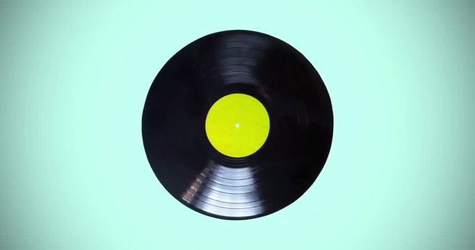 Black vinyl record lp album disc loop