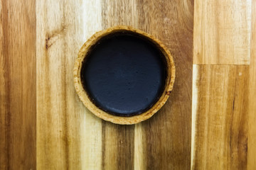 Sweet dark chocolate tart