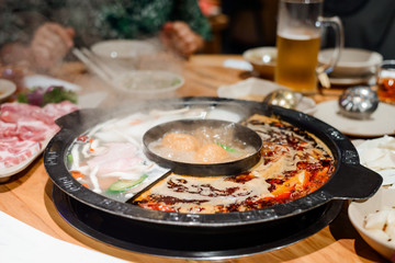 Steaming hot pot