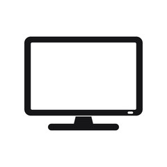 Monitor icon, modern tv icon