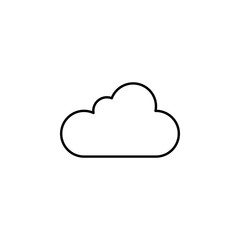 cloud data outline icon. Signs and symbols can be used for web, logo, mobile app, UI, UX