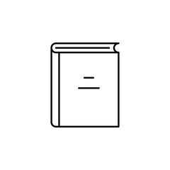 book read outline icon. Signs and symbols can be used for web, logo, mobile app, UI, UX