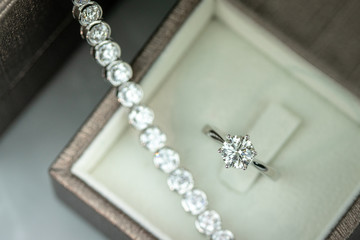 Wedding ring in the box