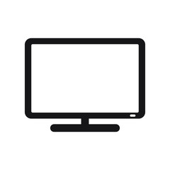 Monitor icon, modern tv icon
