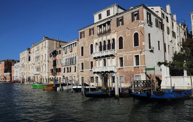 Historical palazzo buildings in Venice, Italy