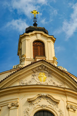 Fototapeta na wymiar Scenic view of Ursuline Convent Church in Kutna Hora, Czech Republic
