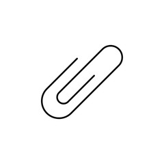 attach, clip outline icon. Signs and symbols can be used for web, logo, mobile app, UI, UX