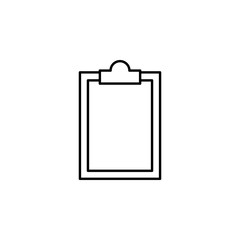 board buffer clip outline icon. Signs and symbols can be used for web, logo, mobile app, UI, UX