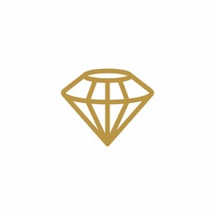 Diamond Outline Logo - vector
