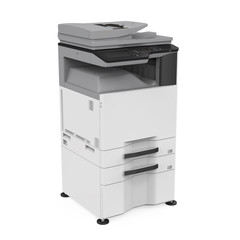 Office Multifunction Printer Isolated