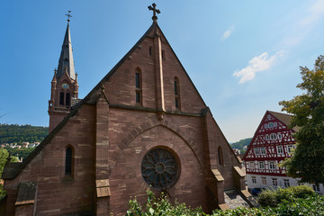Fototapeta premium Catedral de Calw, Baden-Wurtemberg, Alemania