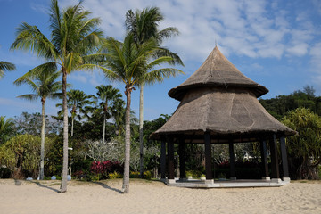 One of the scenic views of the Rasa Ria Resort & Spa is a charming tropical getaway on a majestic beach at Kota Kinabalu,Sabah,MALAYSIA.