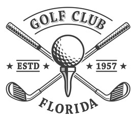 Golf clubs emblem