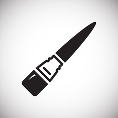 Brush icon on white background for graphic and web design, Modern simple vector sign. Internet concept. Trendy symbol for website design web button or mobile app