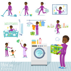 Fototapeta premium flat type school boy jersey black_housekeeping