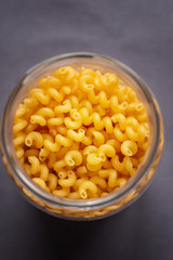 pasta in a glass jar