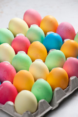 still life of Easter eggs