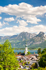 Fototapeta na wymiar landscape near St. Gilgen, Austria