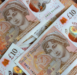 English pounds close-up