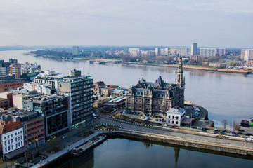 City skyline landscape panorama shot