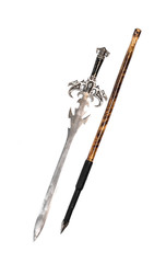 gladiator weapon on white isolated background