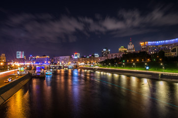 Fototapeta na wymiar City at night. Moscow.