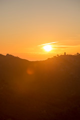 Sunrise in the mountains of the palms desert
