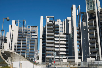 Milan, Italy - January 14, 2019 : New building in Portello area